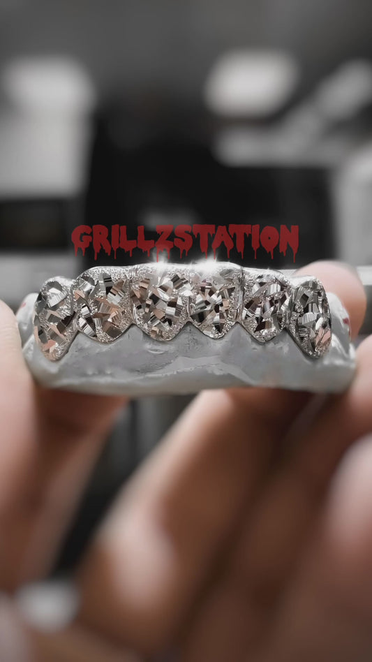 Mirror Cut Diamond Dust Custom Grillz