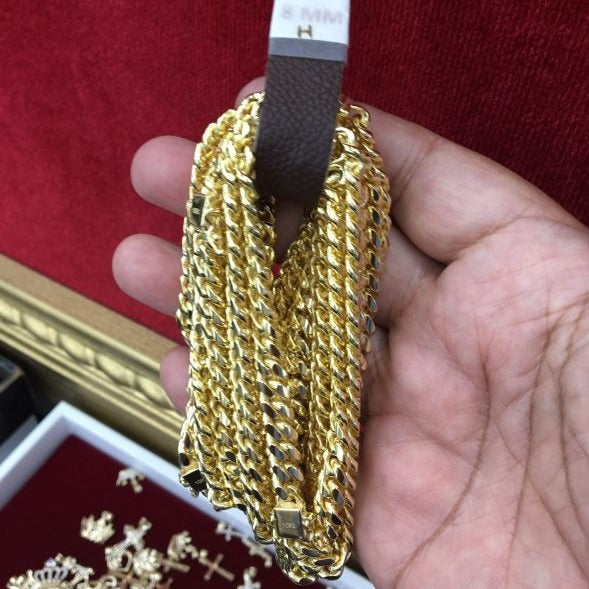 10K MIAMI CUBAN LINK HOLLOW BRACELETS - GRILLZSTATION