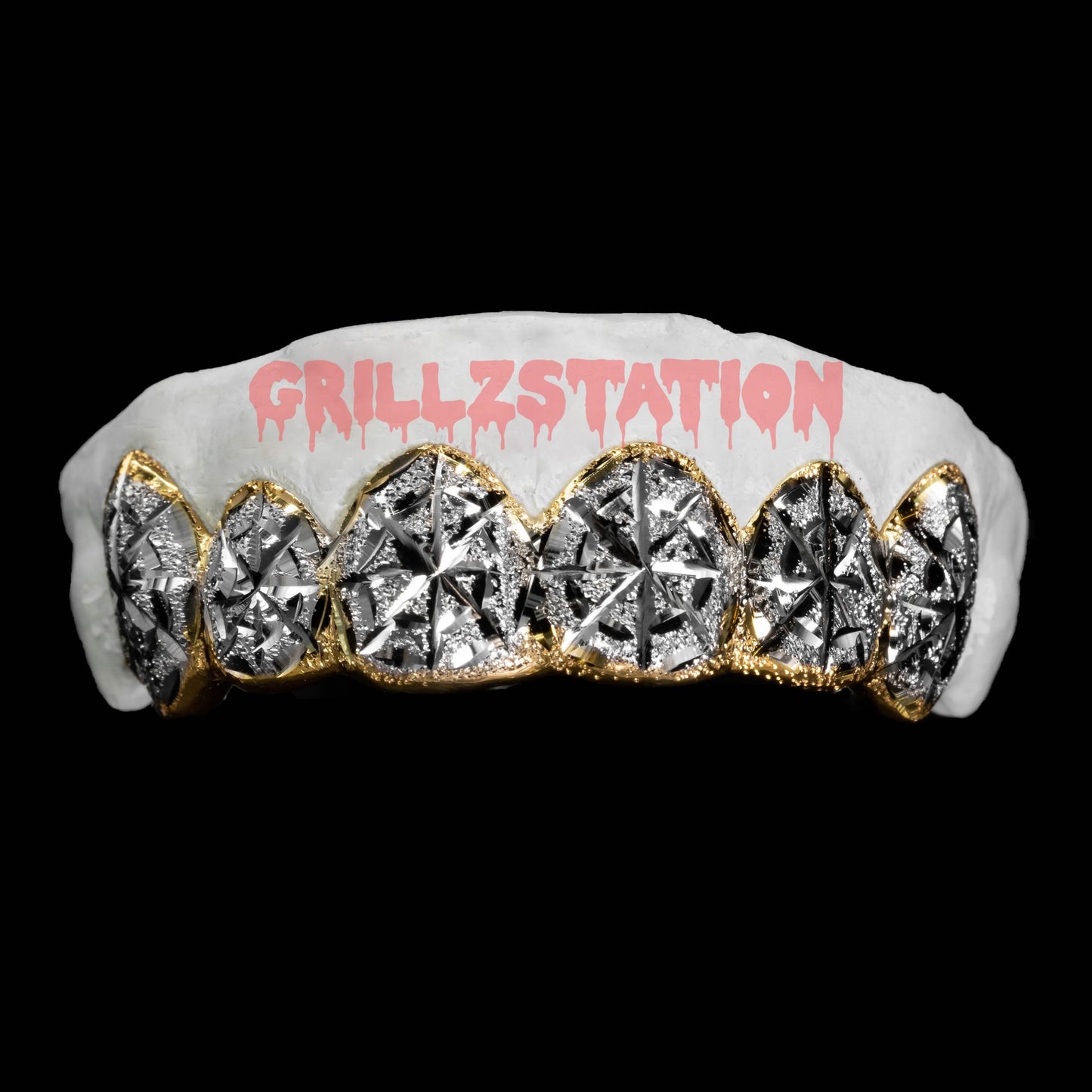 Diamond Dust Spider Web Cut 2 tone - GRILLZSTATION 