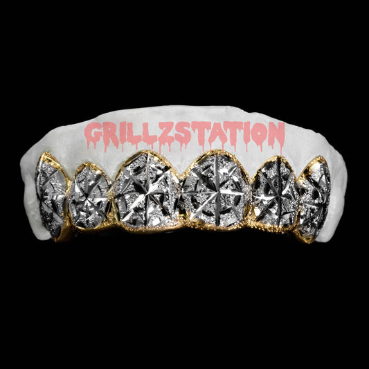 Diamond Dust Spider Web Cut 2 tone - GRILLZSTATION