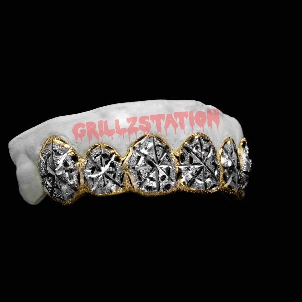 Diamond Dust Spider Web Cut 2 tone - GRILLZSTATION