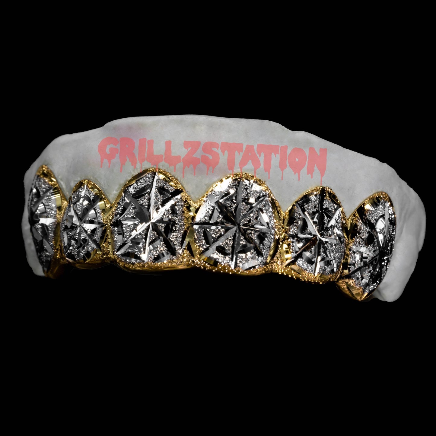 Diamond Dust Spider Web Cut 2 tone - GRILLZSTATION 