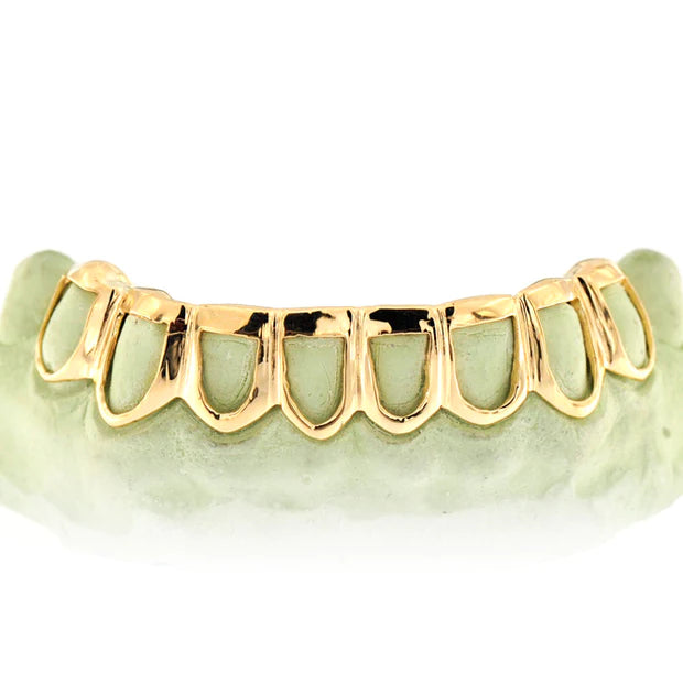 Solid Gold Grillz Made to Order, Custom Fitted Teeth Grillz - GRILLZSTATION 