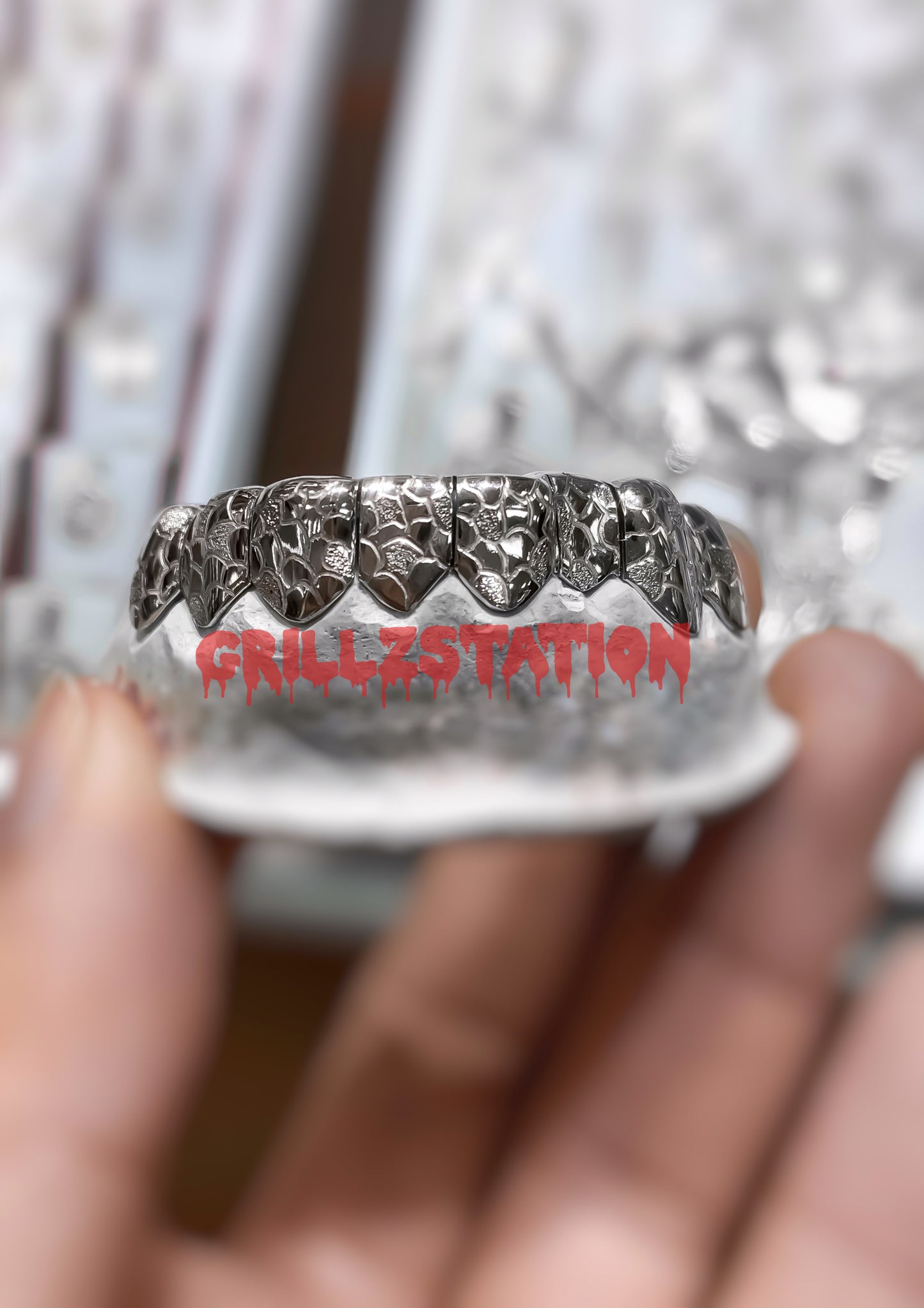 Nugget Semi Diamond Dust Grillz - GRILLZSTATION