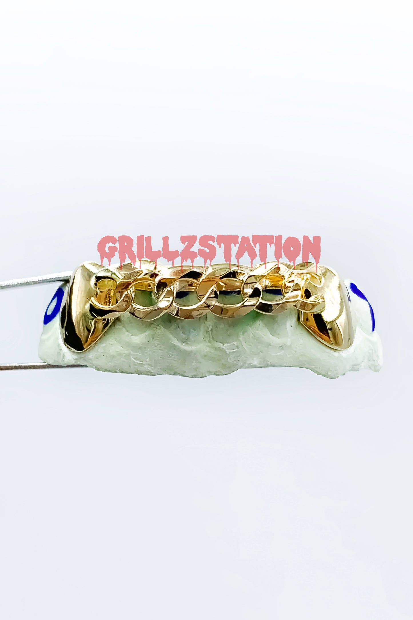 Cuban Link Custom Gold Grillz - GRILLZSTATION