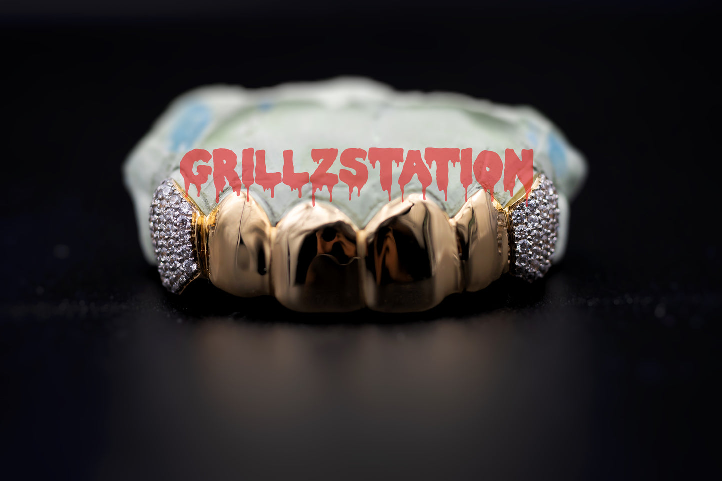 full handset Fangs high quality REAL diamond or CZ - GRILLZSTATION 