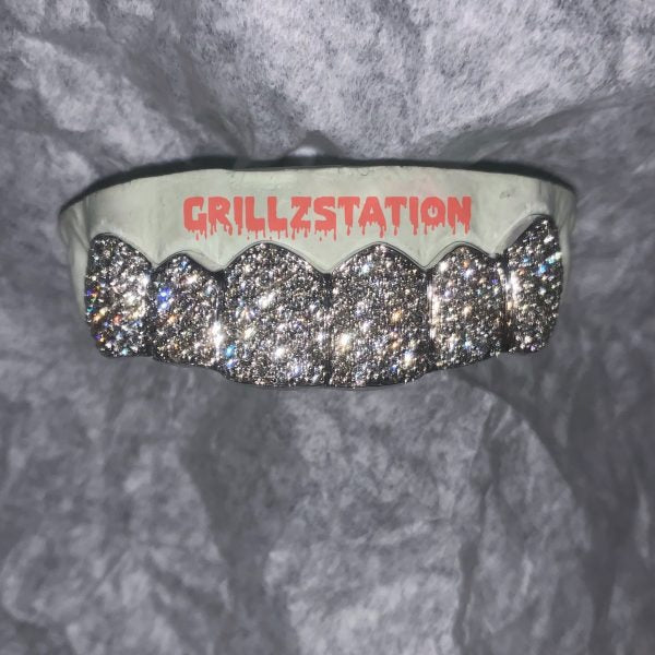 DIAMOND GRILLZ / Moissanite Zig Zag setting ( handset ) - GRILLZSTATION 