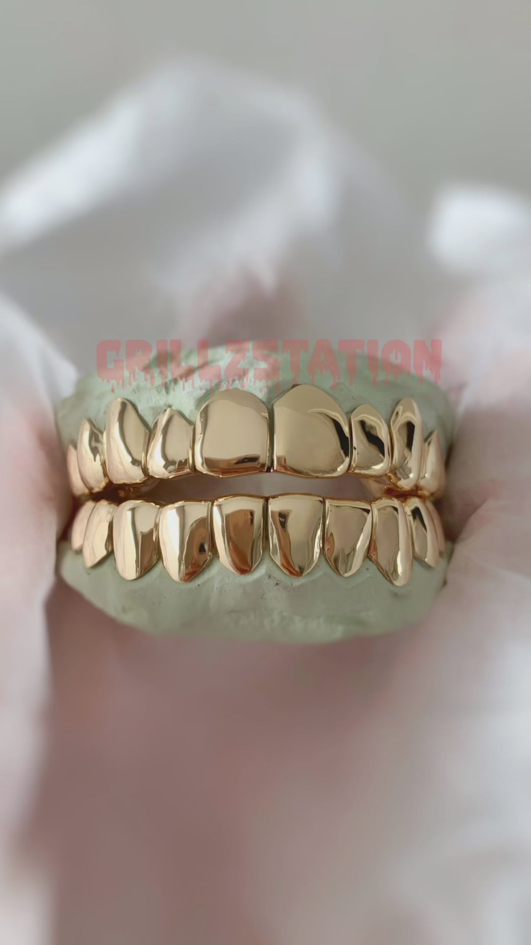 Grillzstation Diamond Grillz for Teeth Custom Gold Grillz