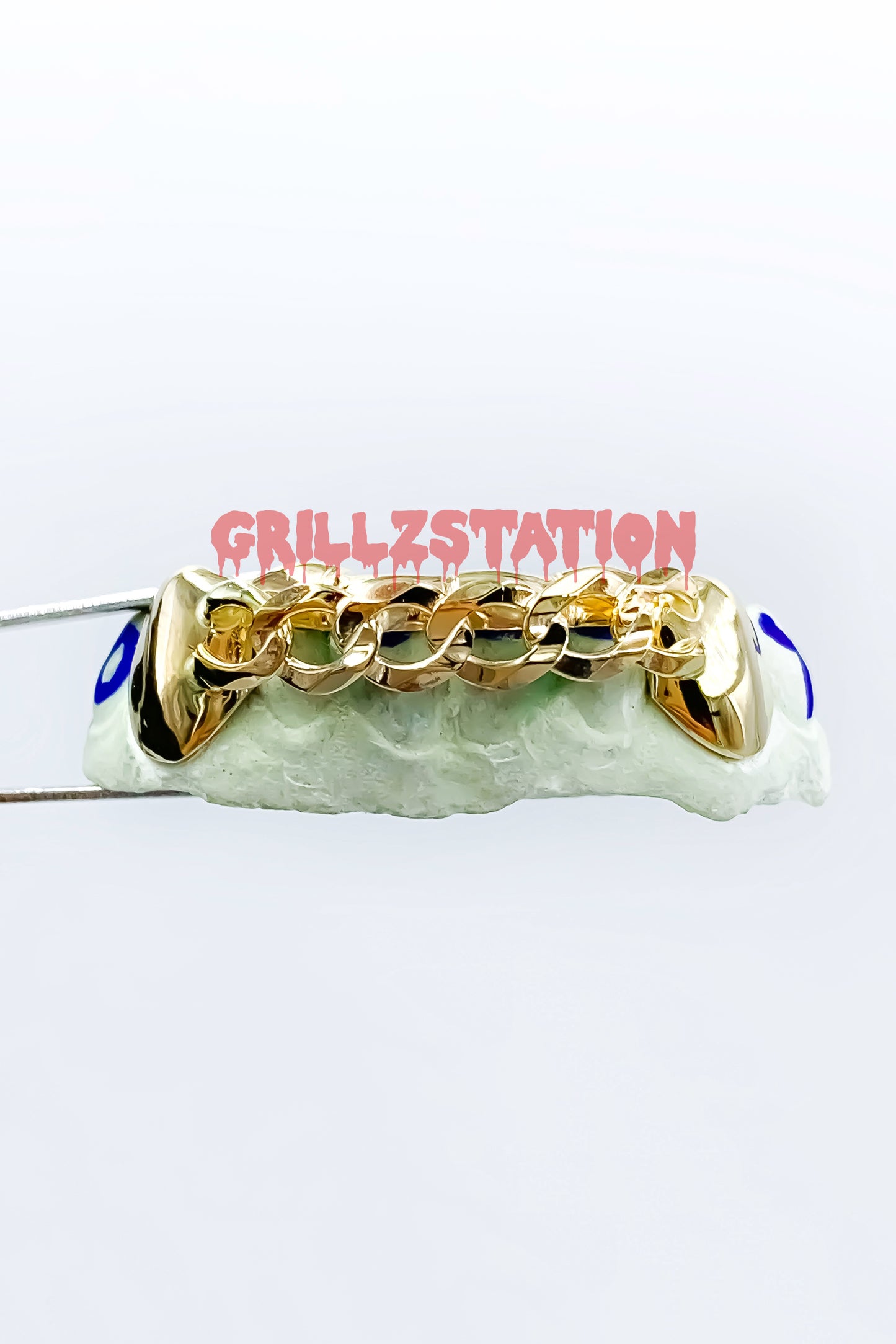 Cuban Link Custom Gold Grillz - GRILLZSTATION 